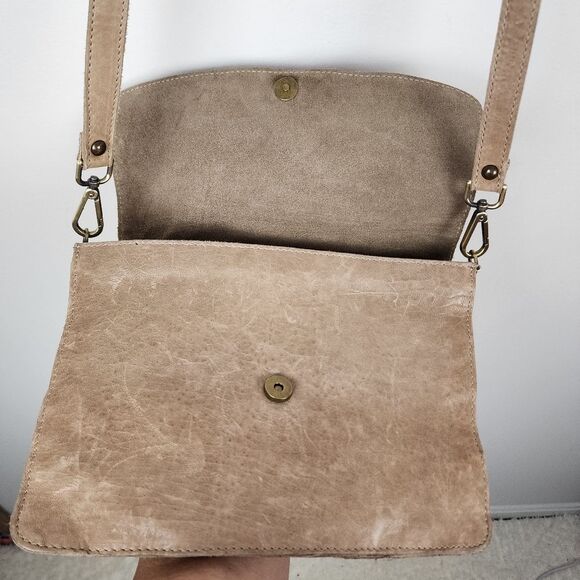 Maxon Shoulder Bag Italian Natural Leather Crossbody Messenger Purse Handbag - Picture 13 of 16